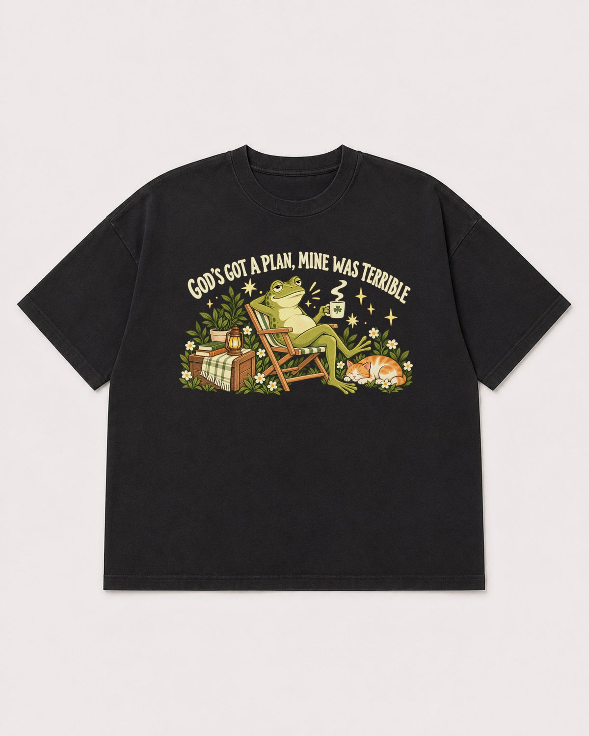 Mockup Boxy Heavyweight Tee Black product