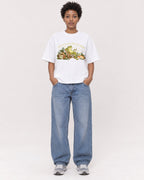 Mockup Boxy Heavyweight Tee White female full-body 35