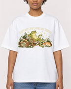 Mockup Boxy Heavyweight Tee White female close-up 35