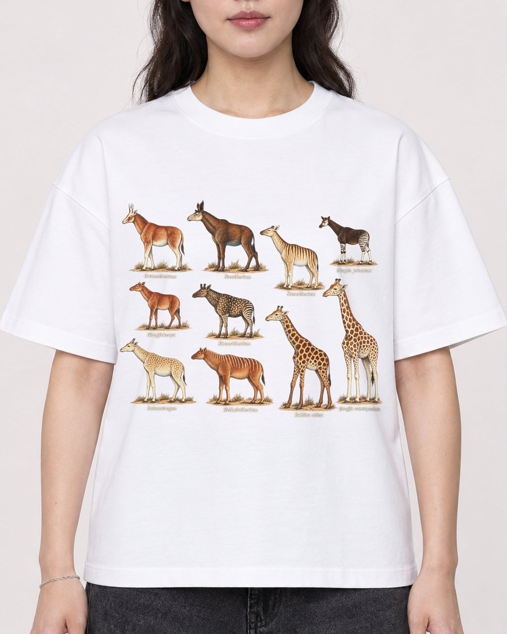 Mockup Boxy Heavyweight Tee White female close-up 03