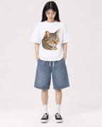Mockup Boxy Heavyweight Tee White female full-body 01