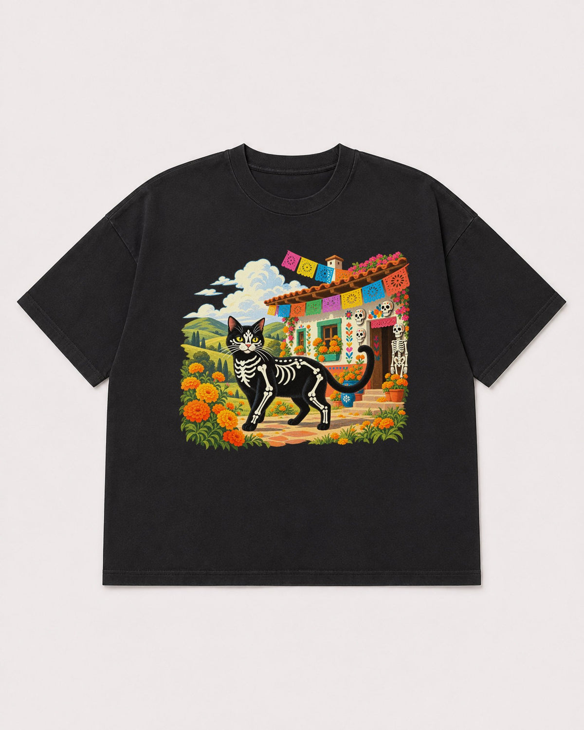 Mockup Boxy Heavyweight Tee Black product