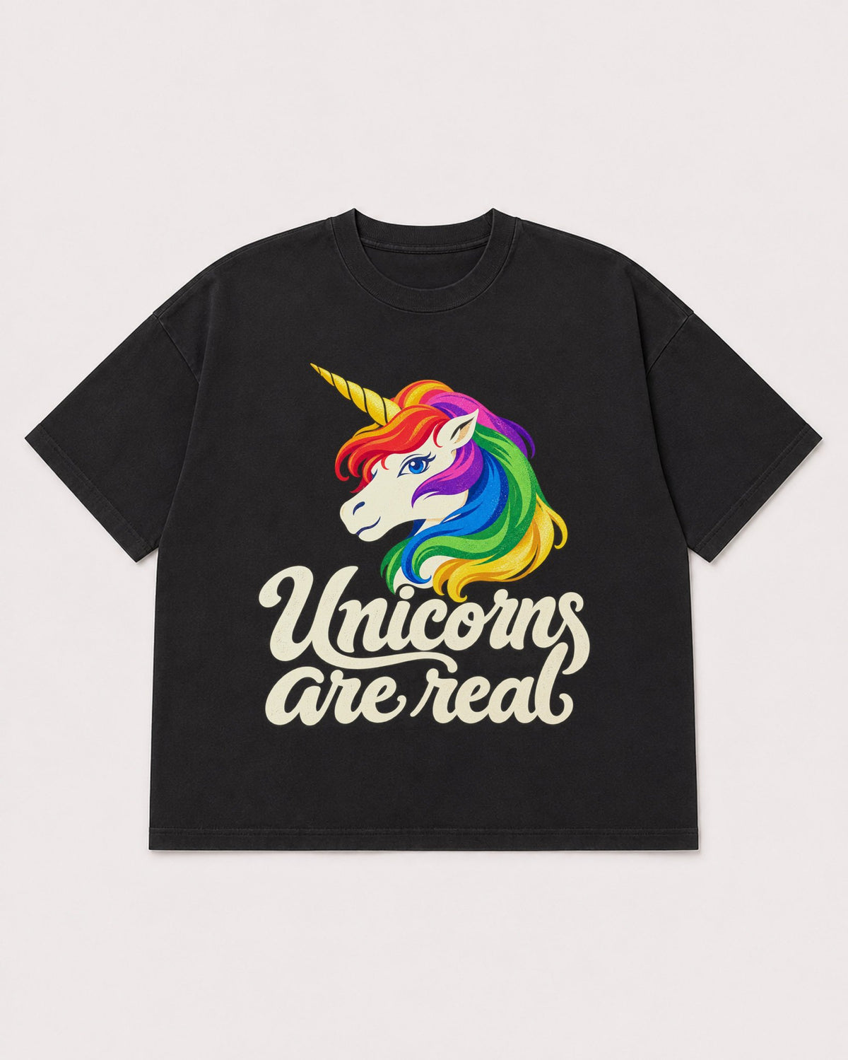 Mockup Boxy Heavyweight Tee Black product
