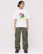 Mockup Boxy Heavyweight Tee White female full-body 12