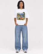 Mockup Boxy Heavyweight Tee White female full-body 15
