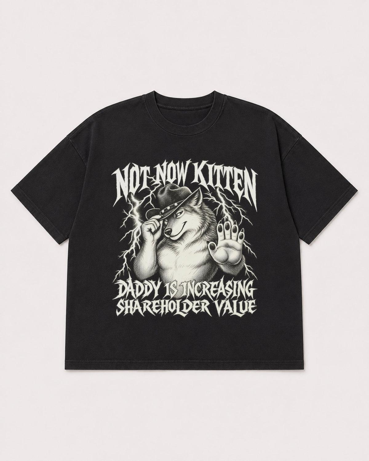 Mockup Boxy Heavyweight Tee Black product