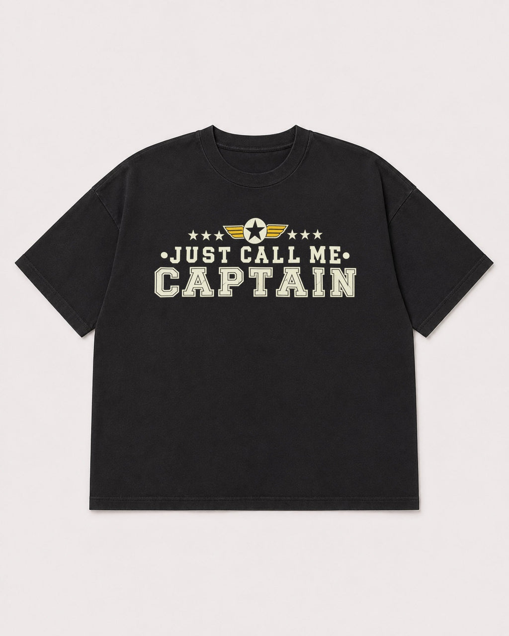 Mockup Boxy Heavyweight Tee Black product