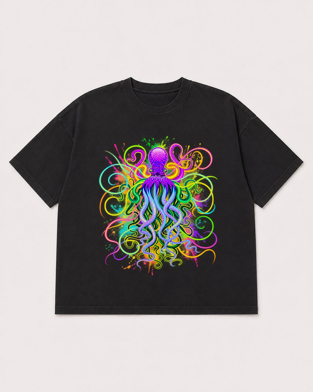 Mockup Boxy Heavyweight Tee Black product