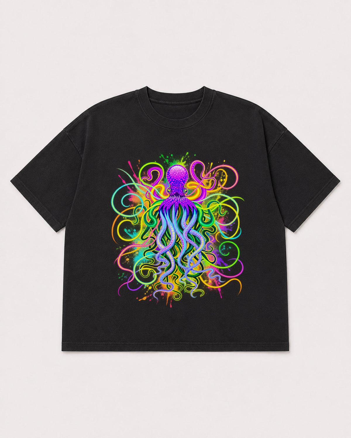Mockup Boxy Heavyweight Tee Black product