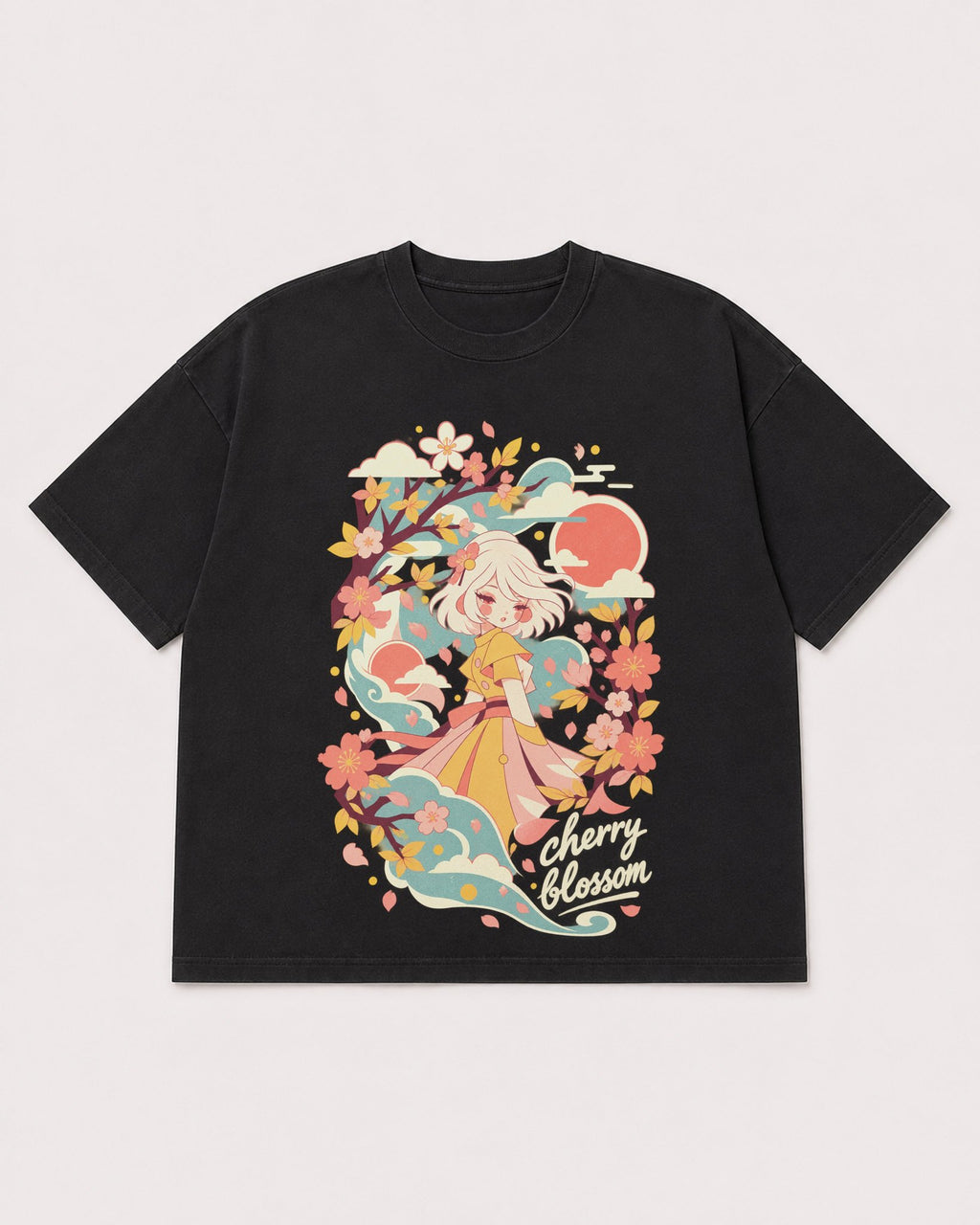 Mockup Boxy Heavyweight Tee Black product