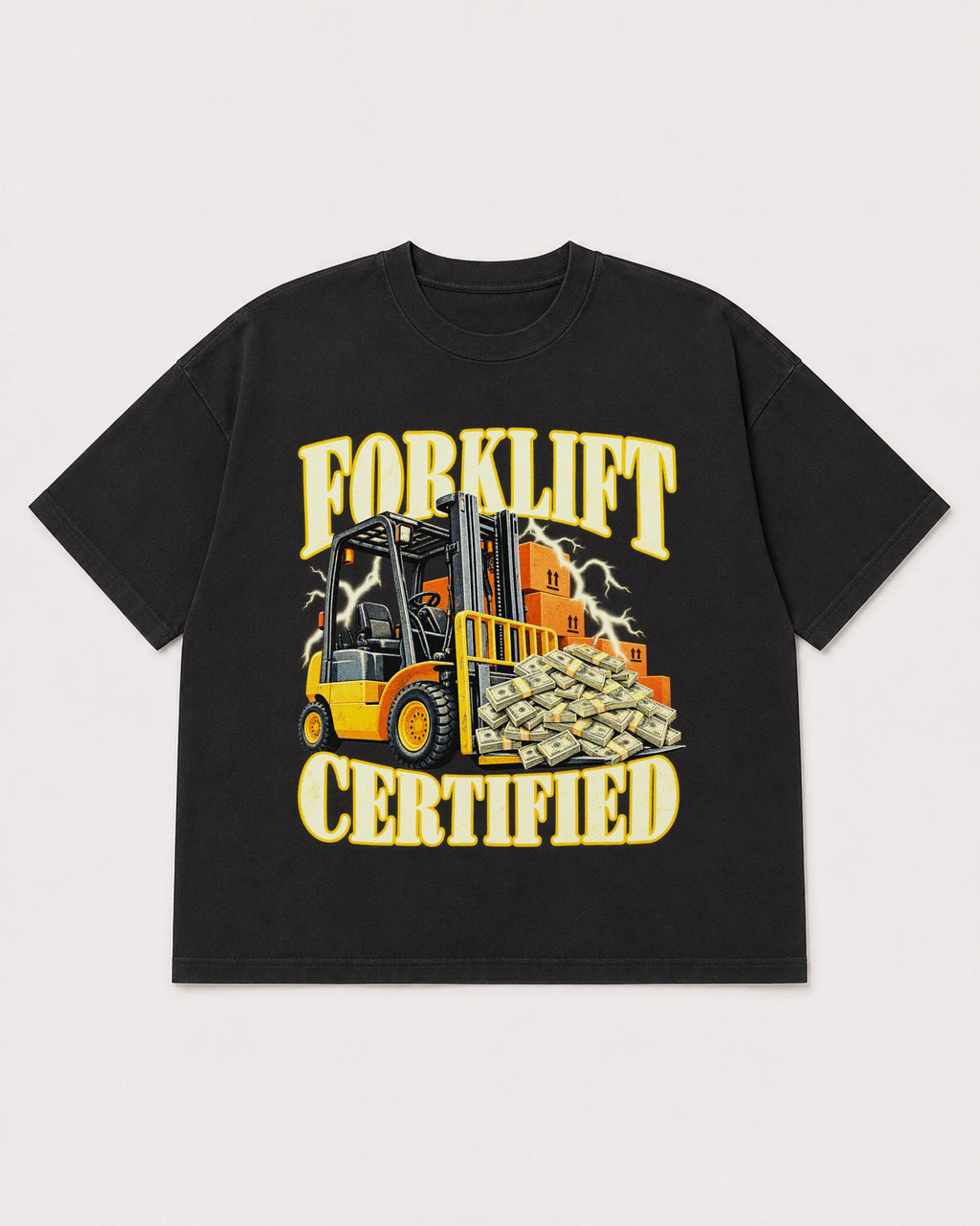Mockup Boxy Heavyweight Tee Black product