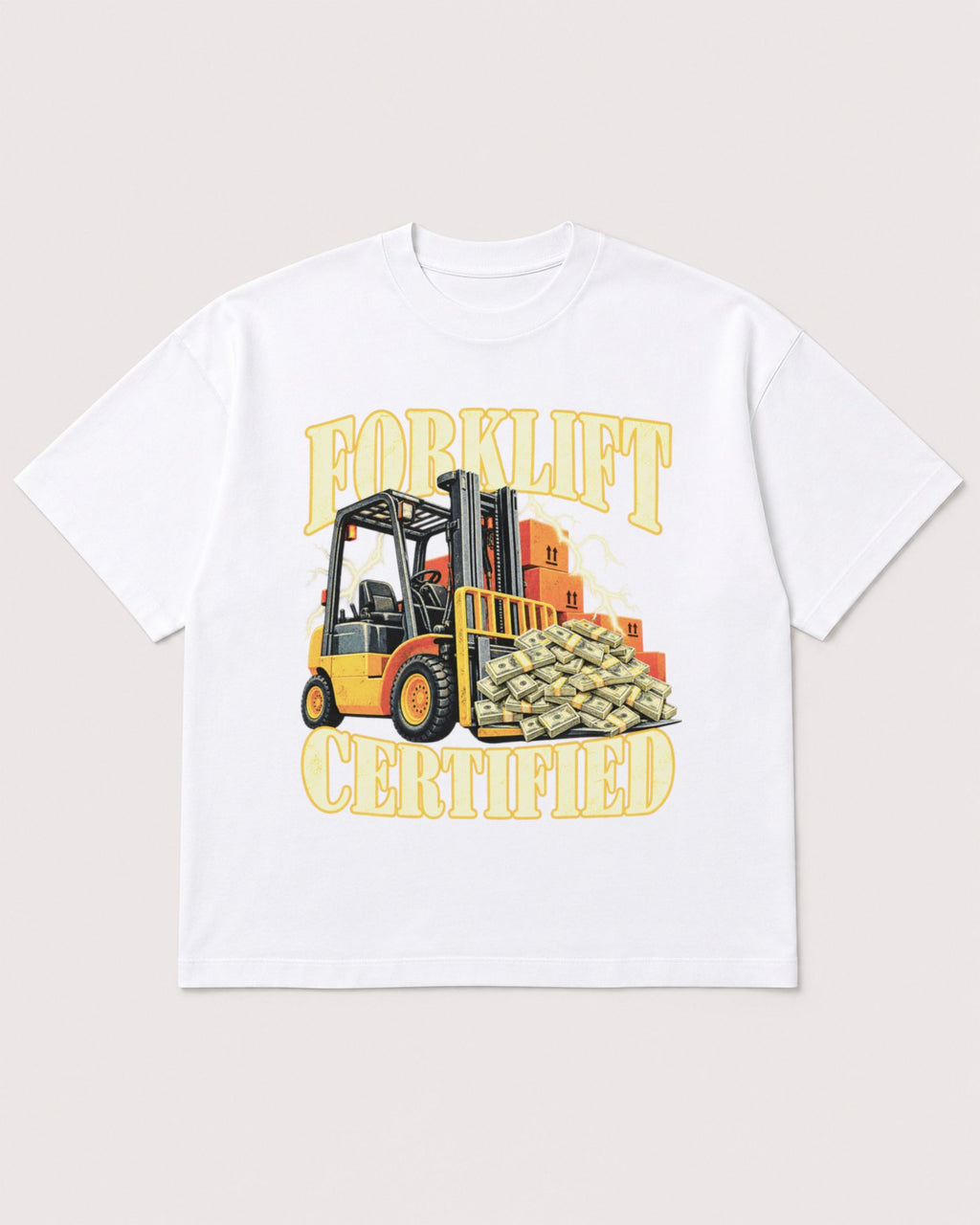 Mockup Boxy Heavyweight Tee White product