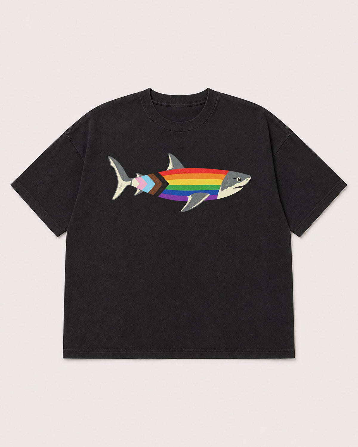 Mockup Boxy Heavyweight Tee Black product