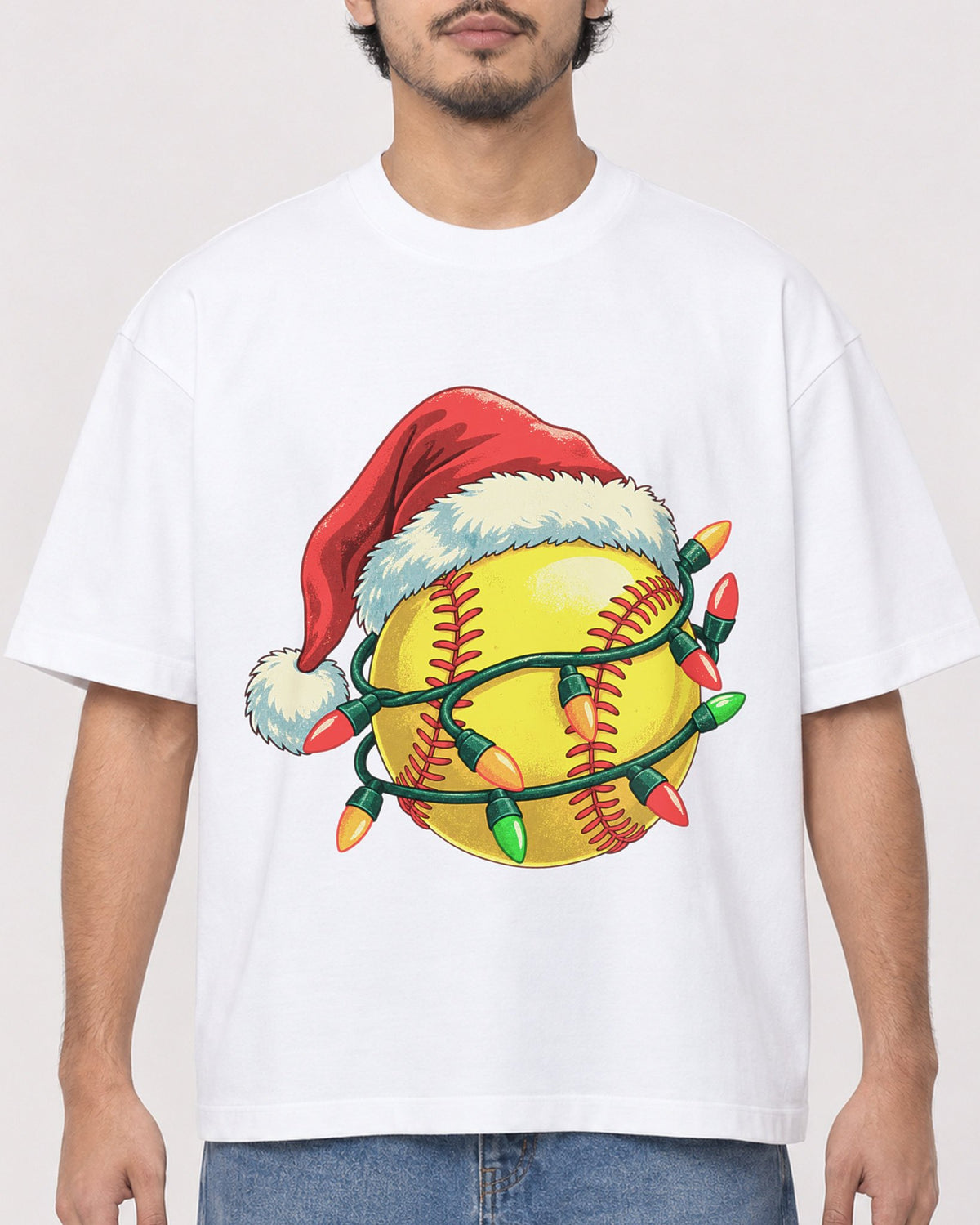 Mockup Boxy Heavyweight Tee White male close-up 02