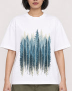 Mockup Boxy Heavyweight Tee White female close-up 32
