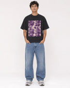 Mockup Boxy Heavyweight Tee Black male full-body 06