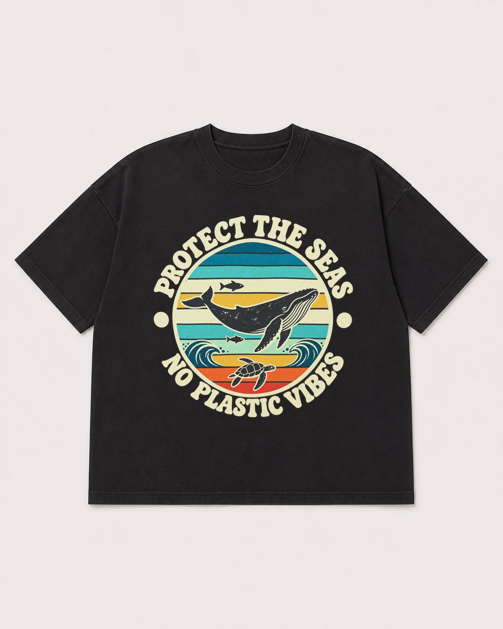 Mockup Boxy Heavyweight Tee Black product