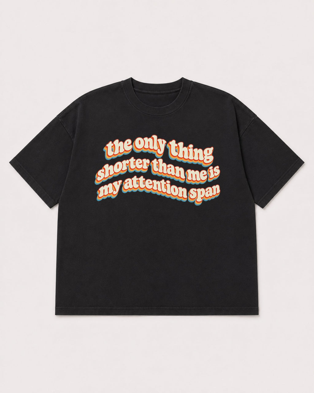 Mockup Boxy Heavyweight Tee Black product