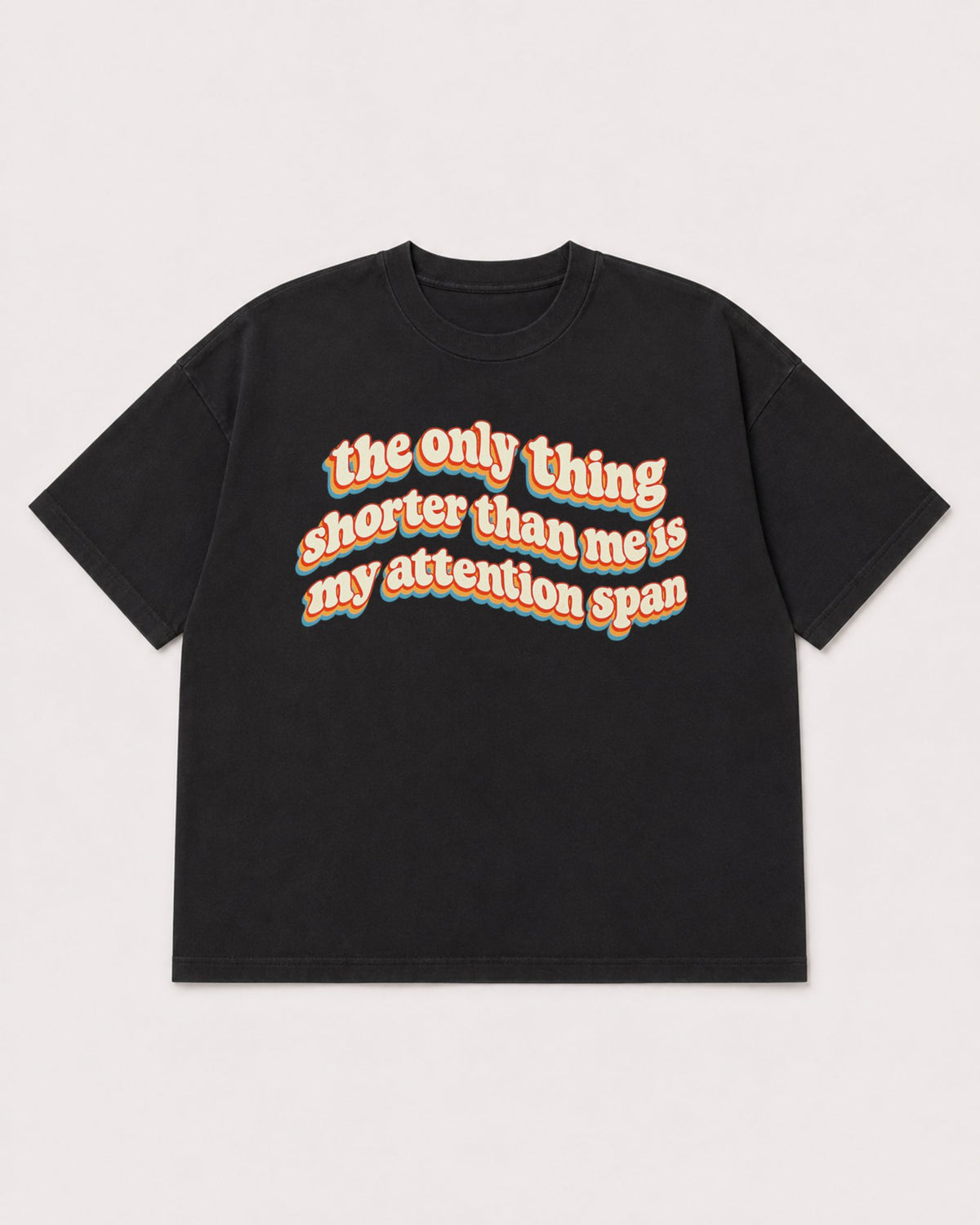Mockup Boxy Heavyweight Tee Black product