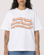 Mockup Boxy Heavyweight Tee White female close-up 30