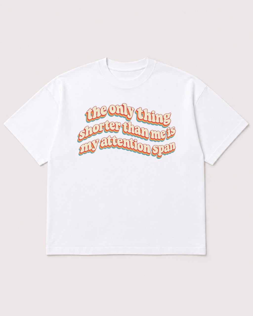 Mockup Boxy Heavyweight Tee White product