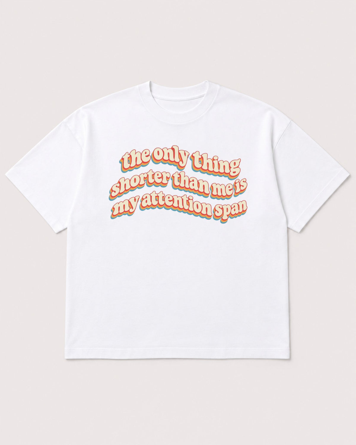 Mockup Boxy Heavyweight Tee White product