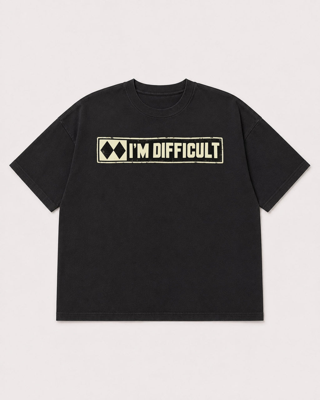 Mockup Boxy Heavyweight Tee Black product