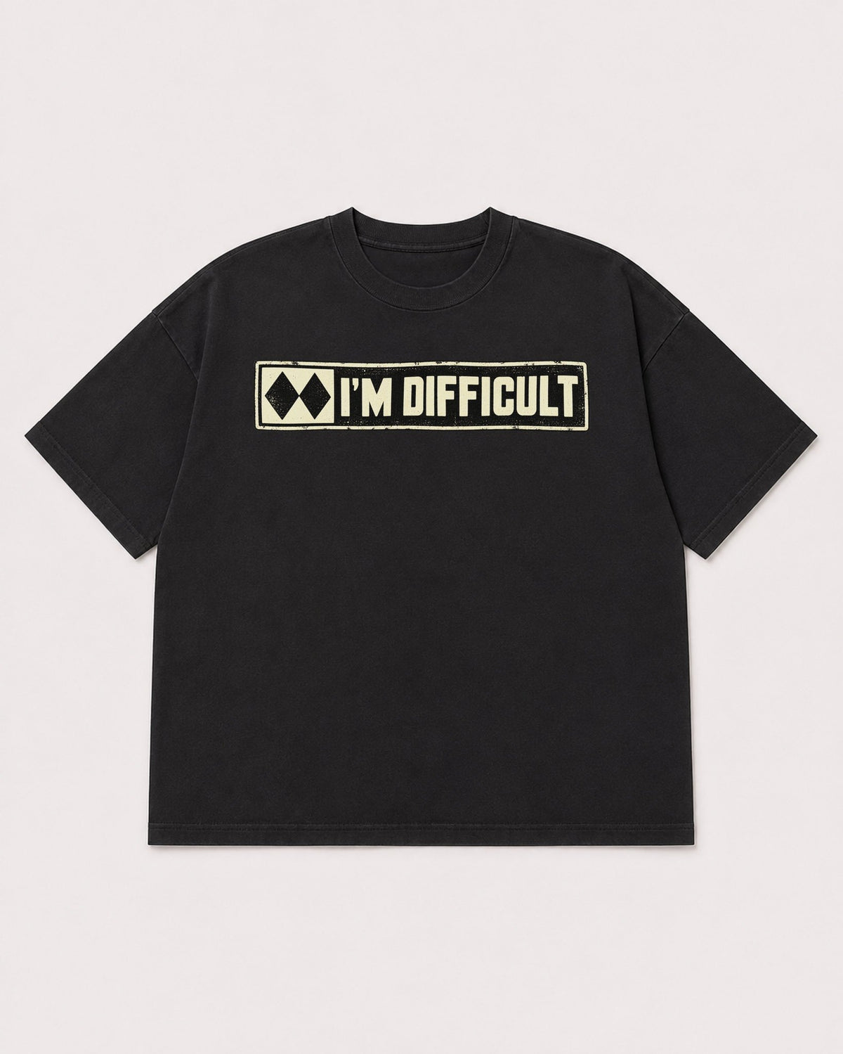 Mockup Boxy Heavyweight Tee Black product