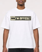 Mockup Boxy Heavyweight Tee White male close-up 15