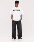 Mockup Boxy Heavyweight Tee White male full-body 15