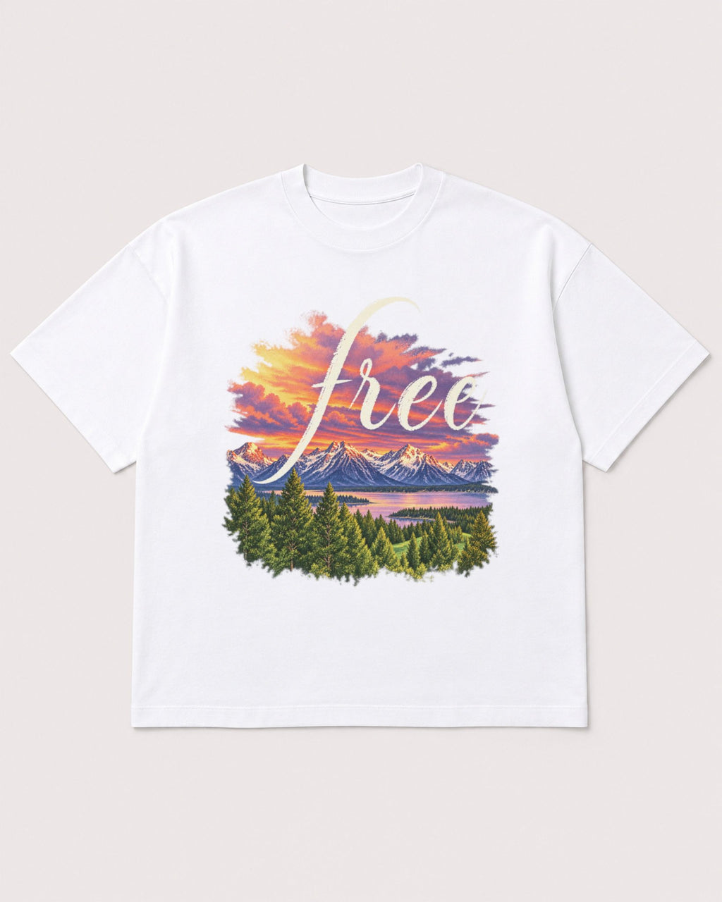 Mockup Boxy Heavyweight Tee White product