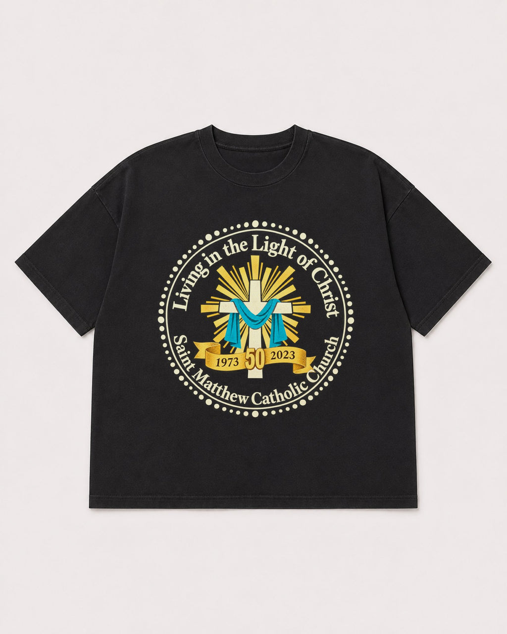 Mockup Boxy Heavyweight Tee Black product