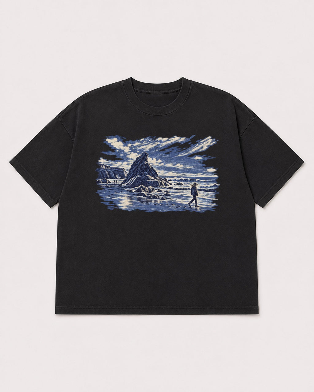 Mockup Boxy Heavyweight Tee Black product