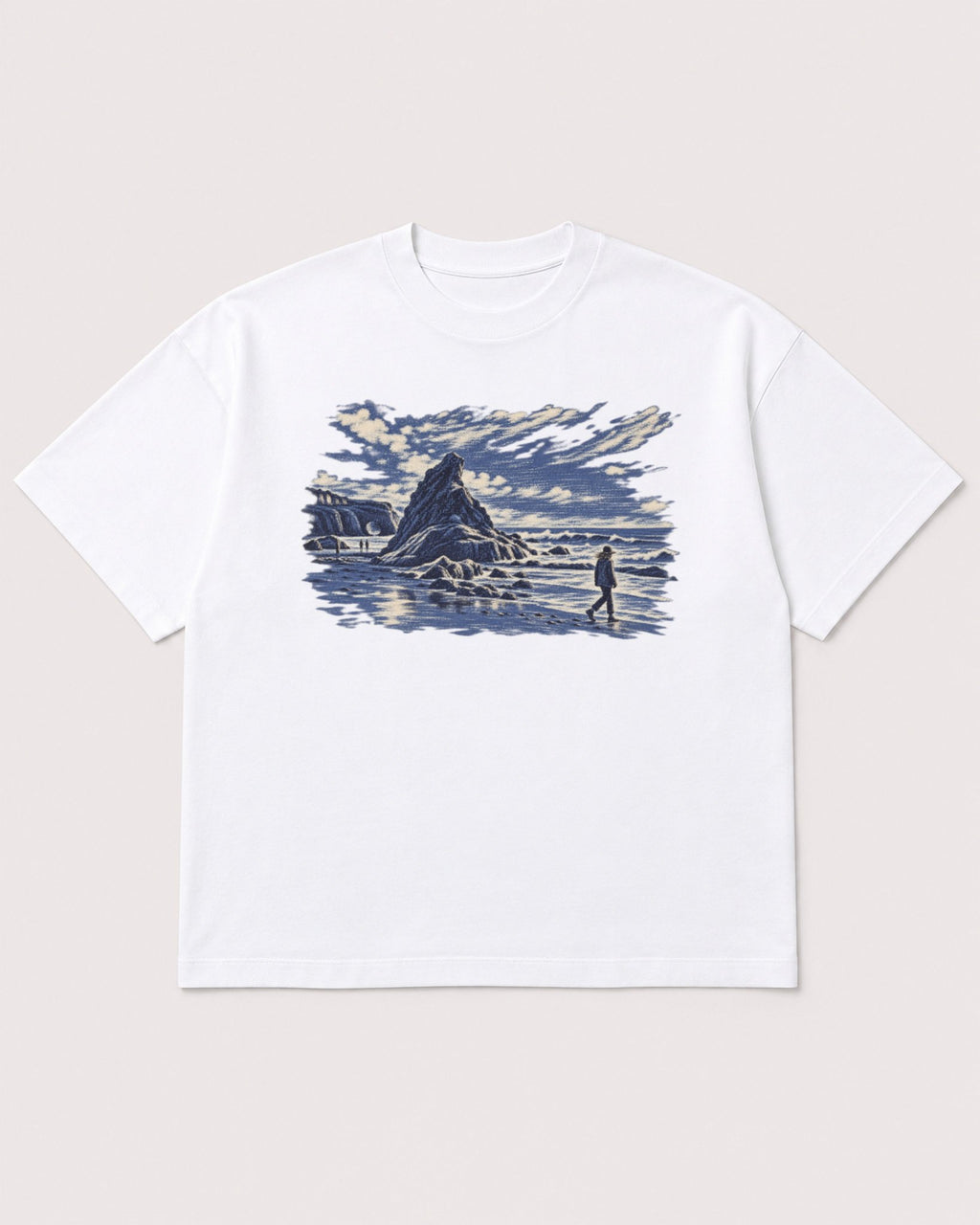 Mockup Boxy Heavyweight Tee White product
