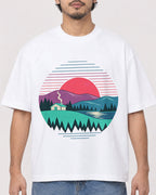 Mockup Boxy Heavyweight Tee White male close-up 02