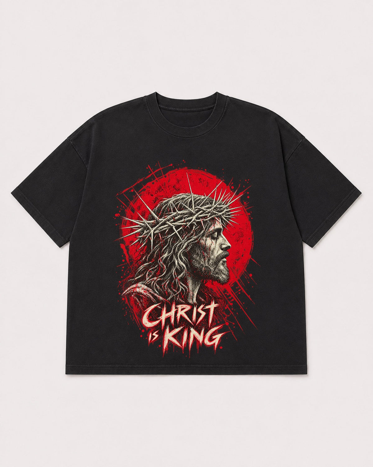 Mockup Boxy Heavyweight Tee Black product