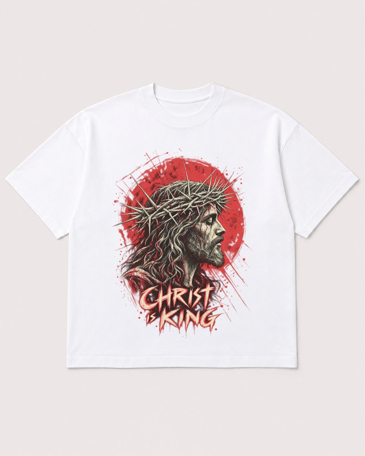 Mockup Boxy Heavyweight Tee White product