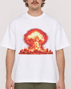 Mockup Boxy Heavyweight Tee White male close-up 09
