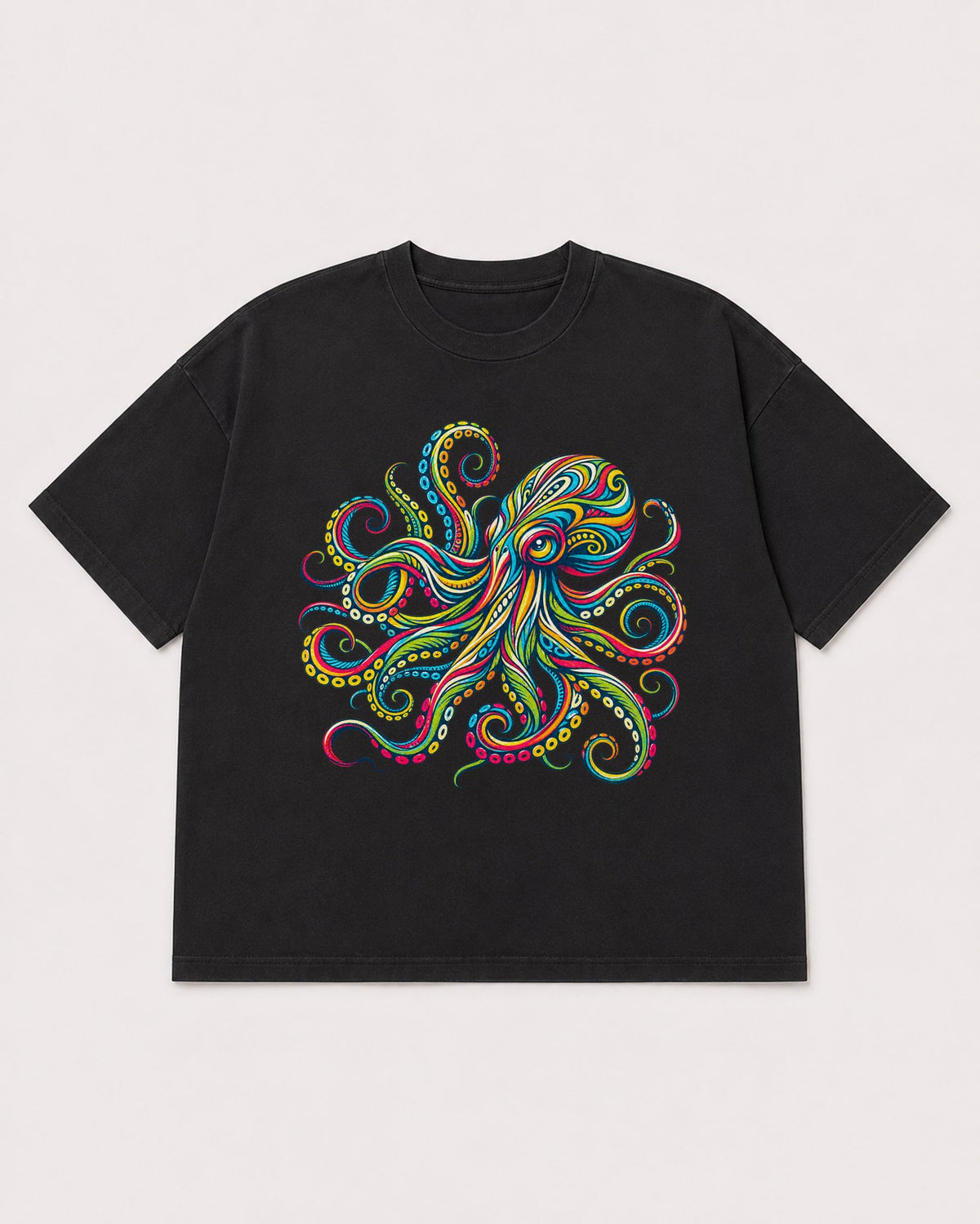 Mockup Boxy Heavyweight Tee Black product