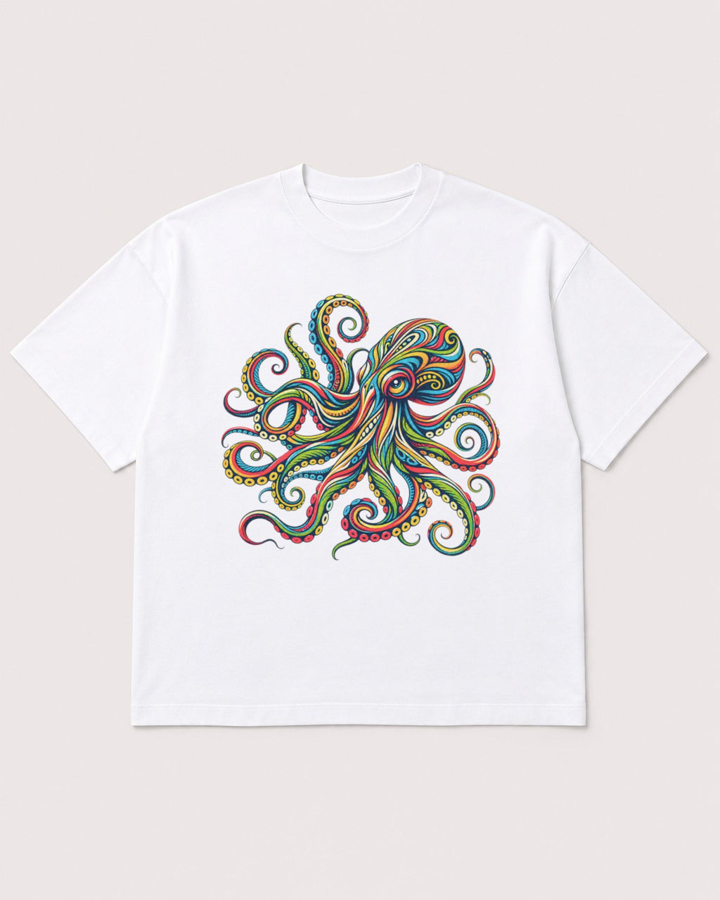 Mockup Boxy Heavyweight Tee White product