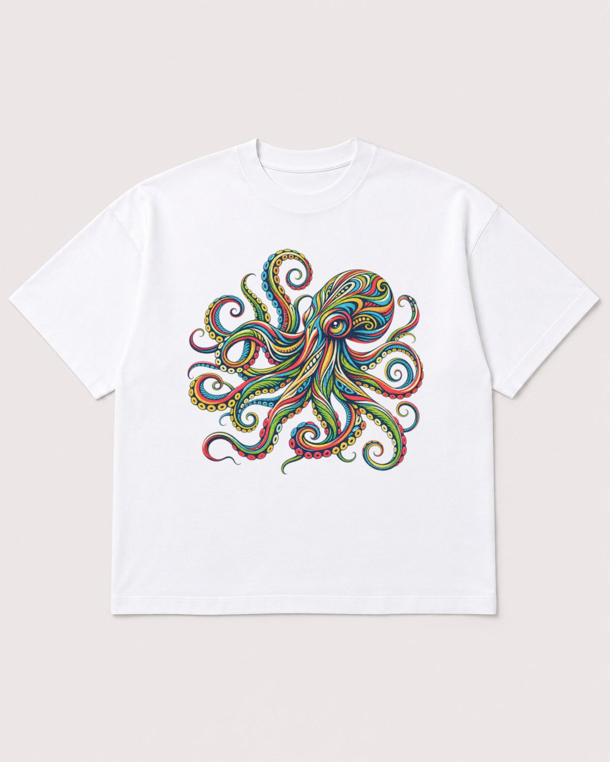 Mockup Boxy Heavyweight Tee White product