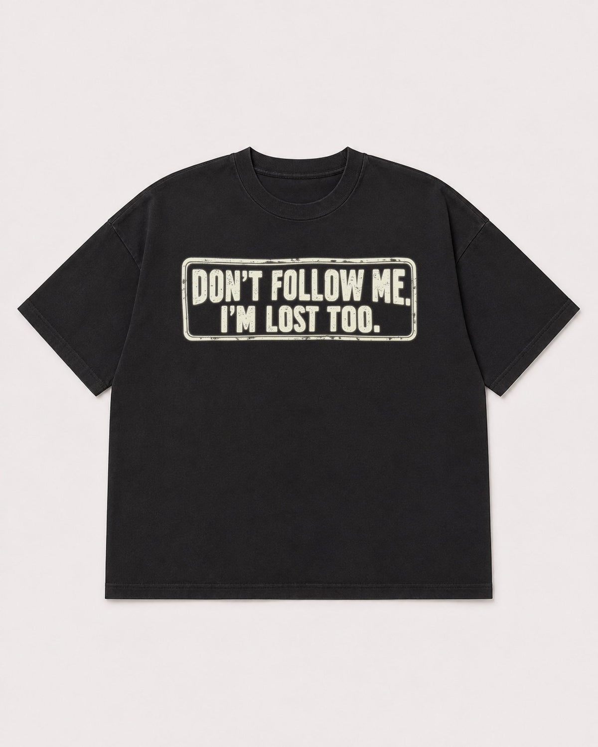 Mockup Boxy Heavyweight Tee Black product