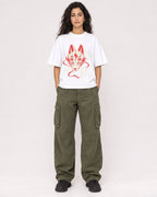 Mockup Boxy Heavyweight Tee White female full-body 07