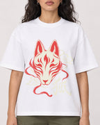 Mockup Boxy Heavyweight Tee White female close-up 07