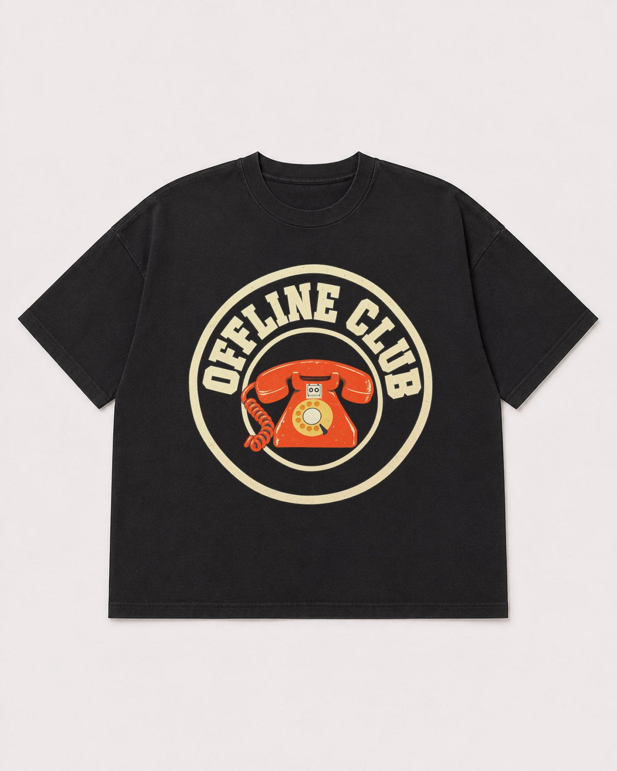 Mockup Boxy Heavyweight Tee Black product