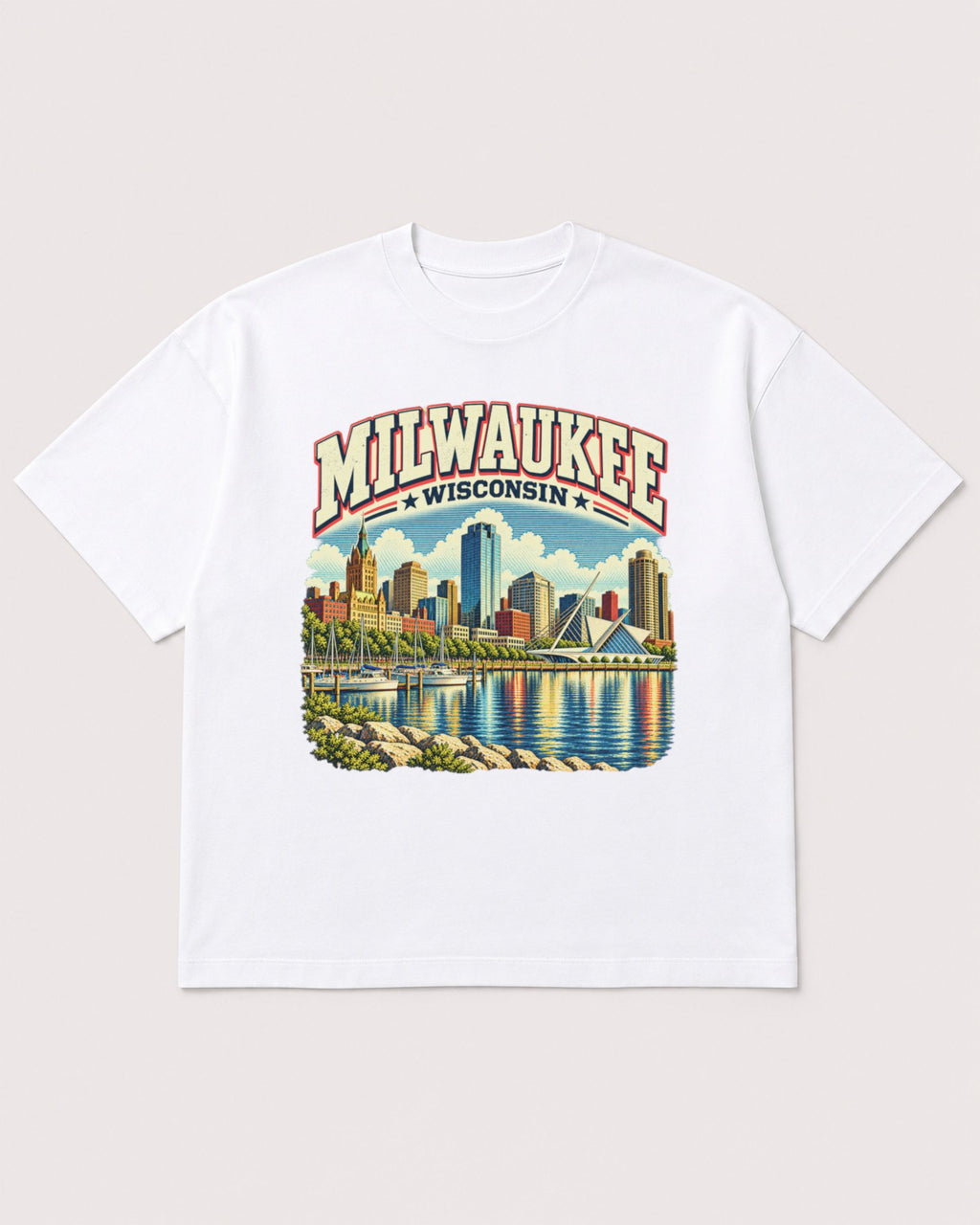 Mockup Boxy Heavyweight Tee White product