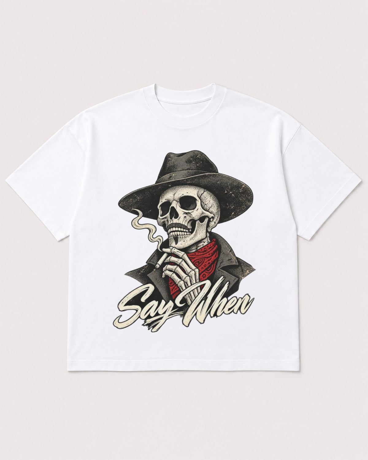 Mockup Boxy Heavyweight Tee White product