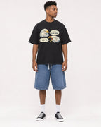 Mockup Boxy Heavyweight Tee Black male full-body 15