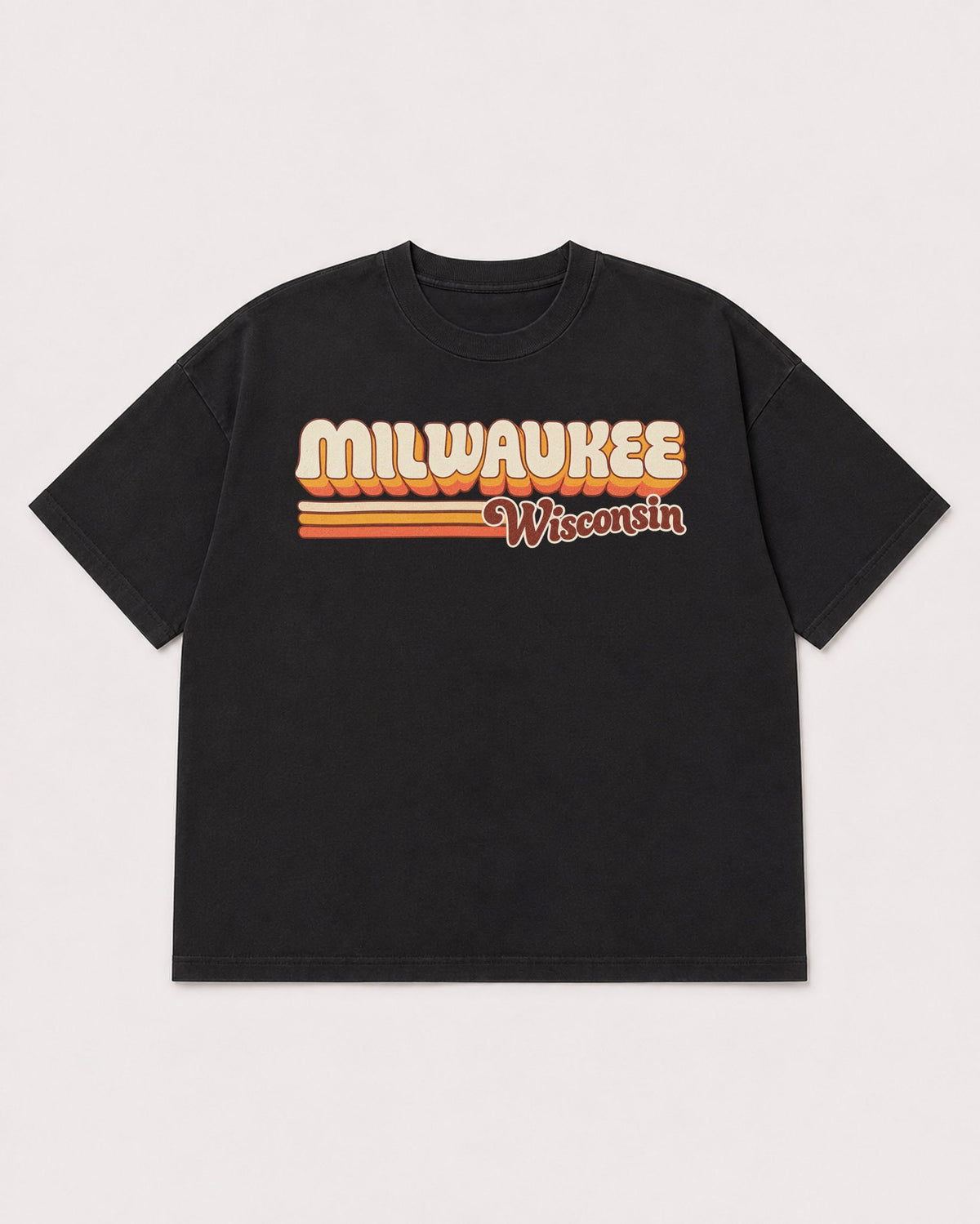 Mockup Boxy Heavyweight Tee Black product