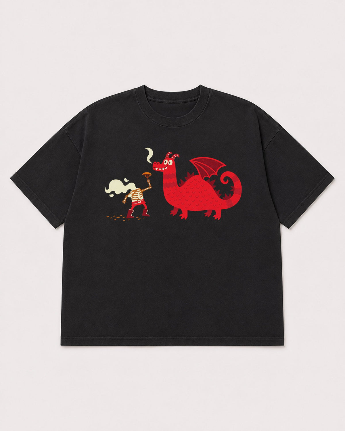 Mockup Boxy Heavyweight Tee Black product